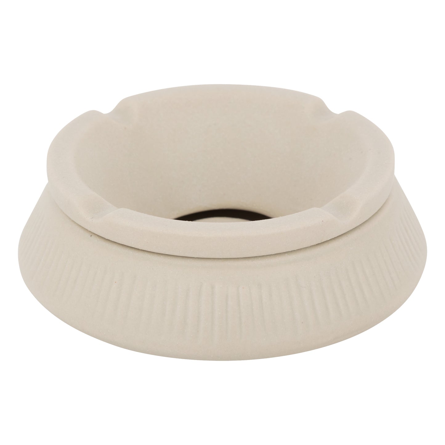 Atmosphera Keramische Asbak - Ø13xH6cm - Beige