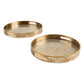 Atmosphera Plateau Tom set of 2 - Mango wood - Decoration - Tray - Gold