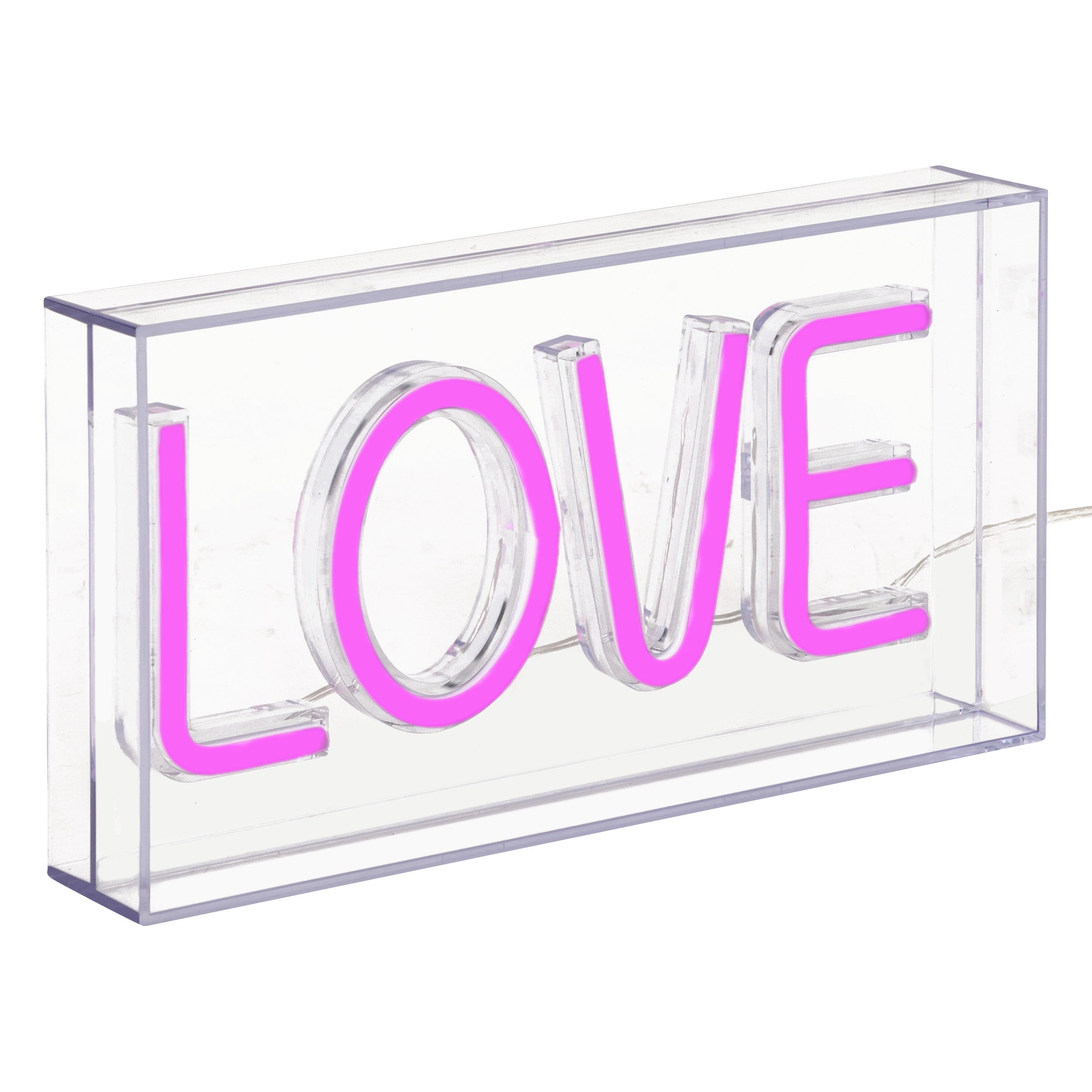 Atmosphera Love Tafellamp Neon - 23x4x13cm - Multi
