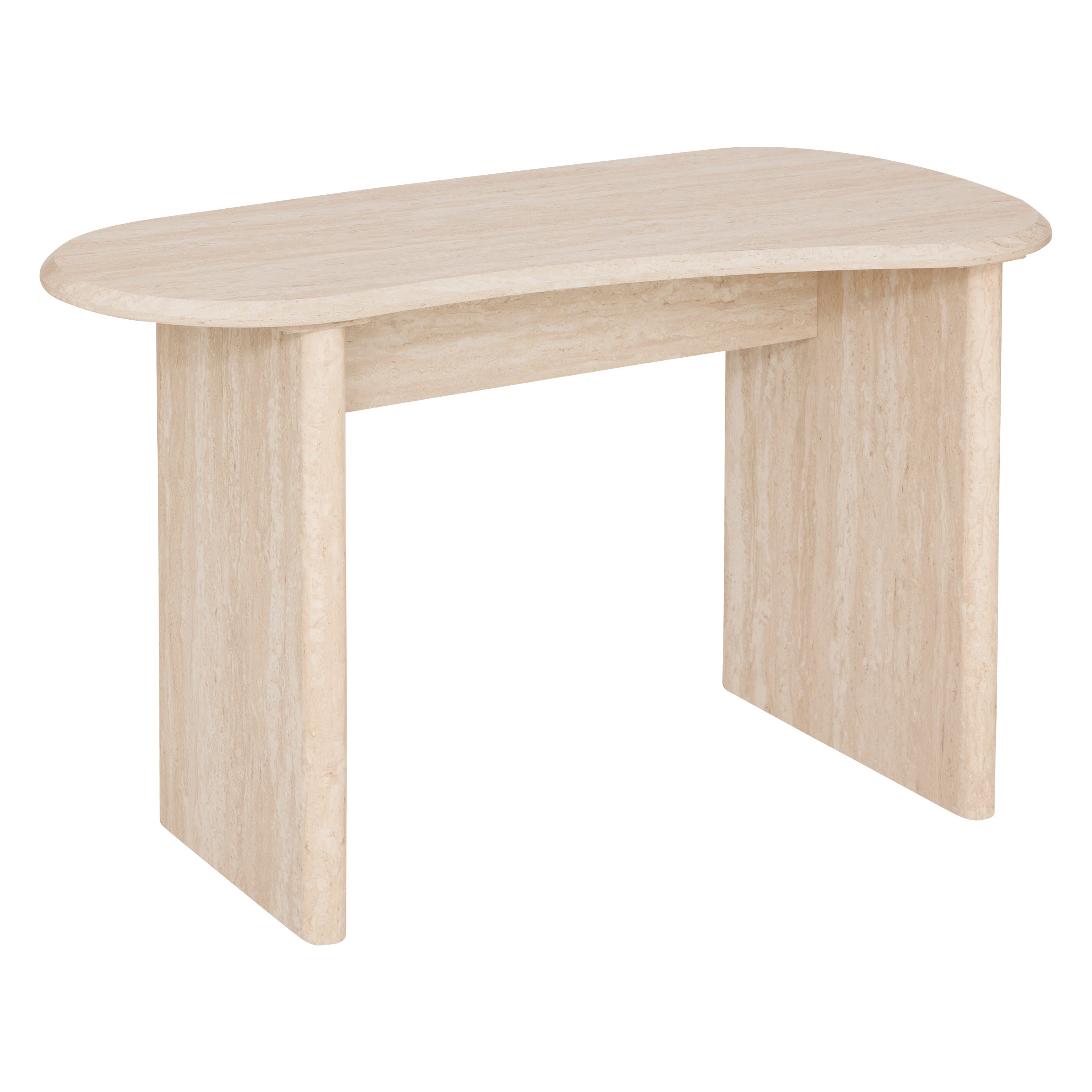 Atmosphera Anaya Schreibtisch Travertin – 120 x 60 x 76 cm – Beige
