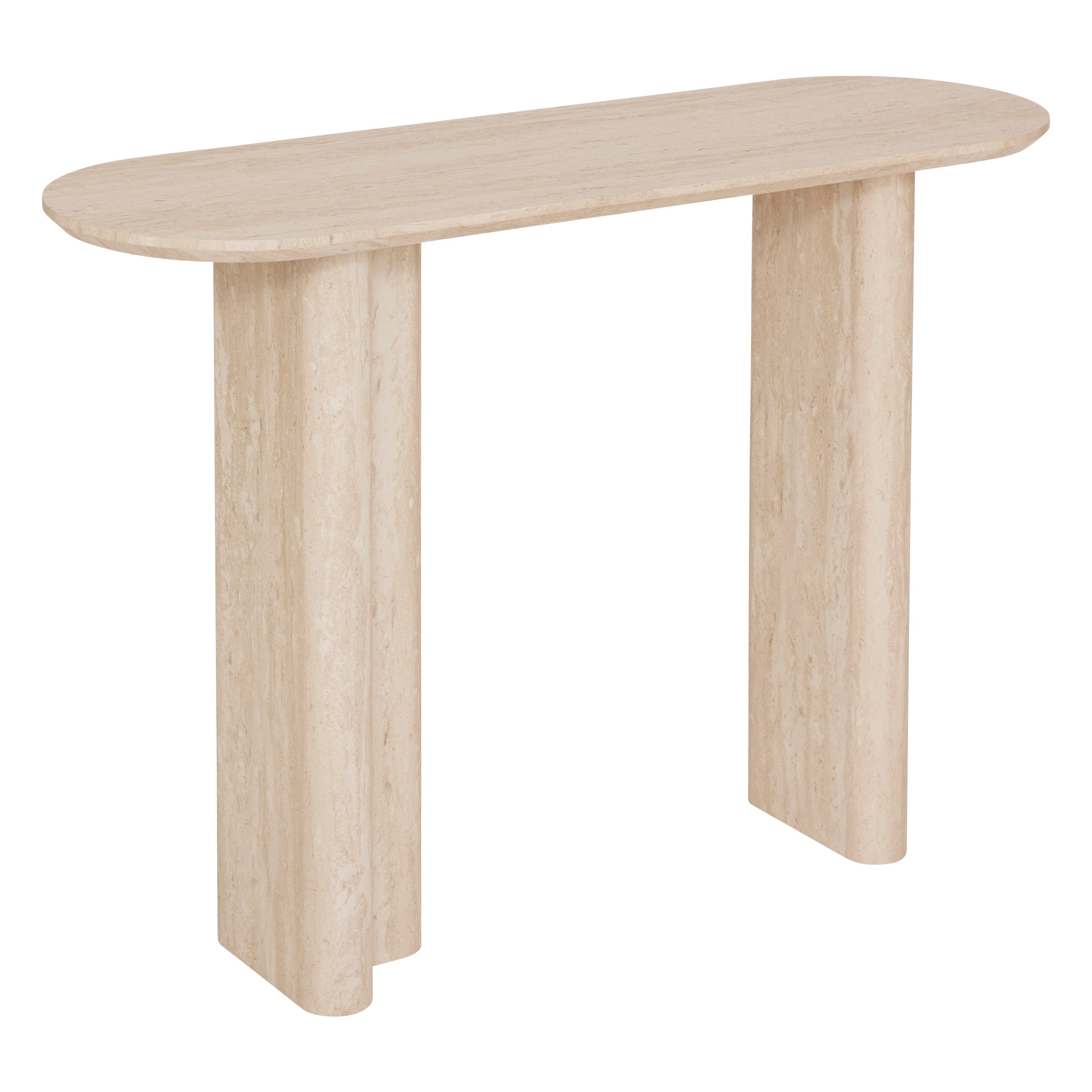Atmosphera Anaya Consoletafel Travertijn - 110x35x80cm - Beige