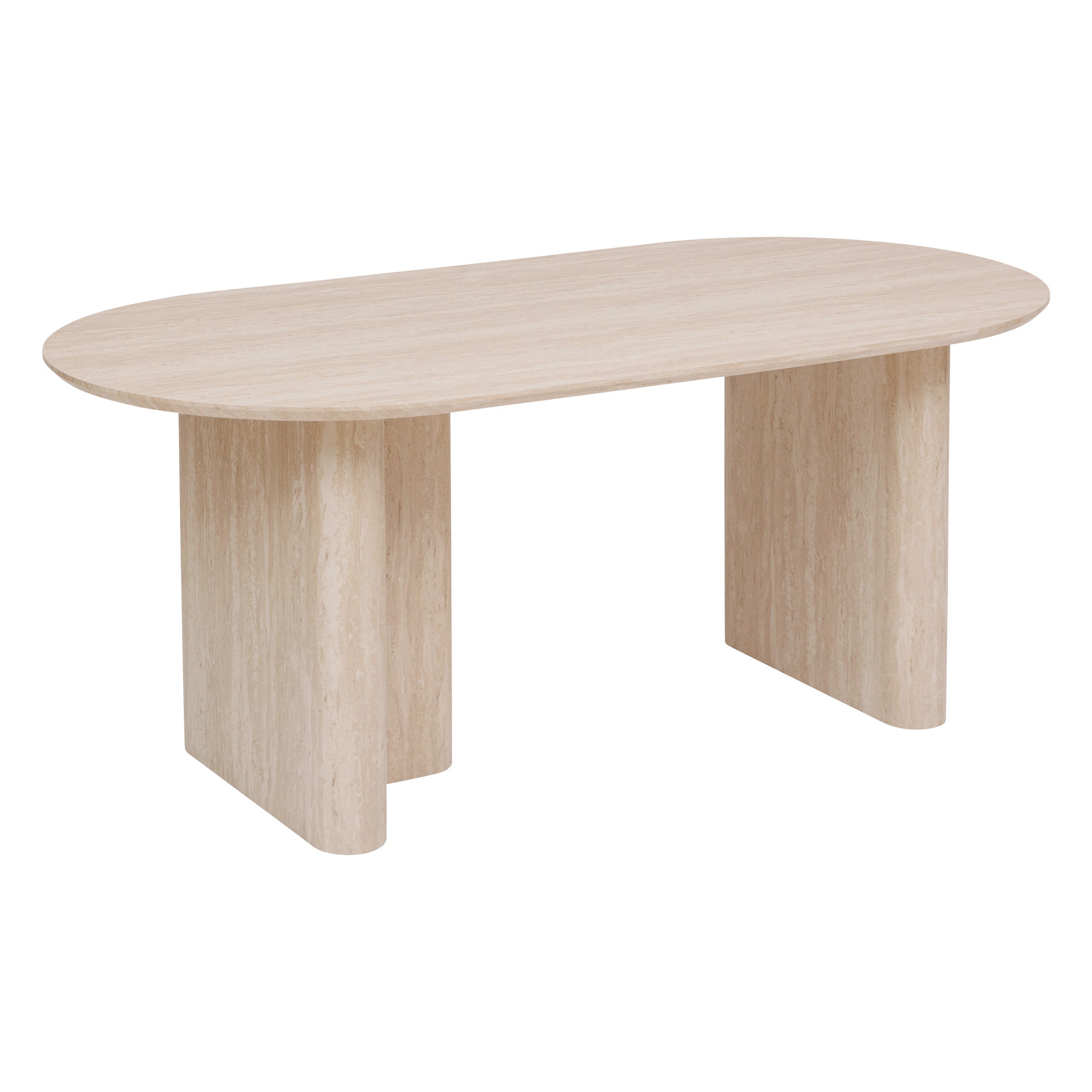 BEAU Table console 3L Adeva bouleau/rotin - L110xP40xH80cm - Beige