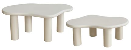 Table basse de l'atmosphère - Ø70xh45cm - beige