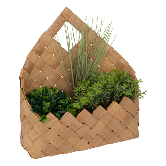 Atmosphera Kunstplant Hangplant met pot - 24x11x27cm - Groen