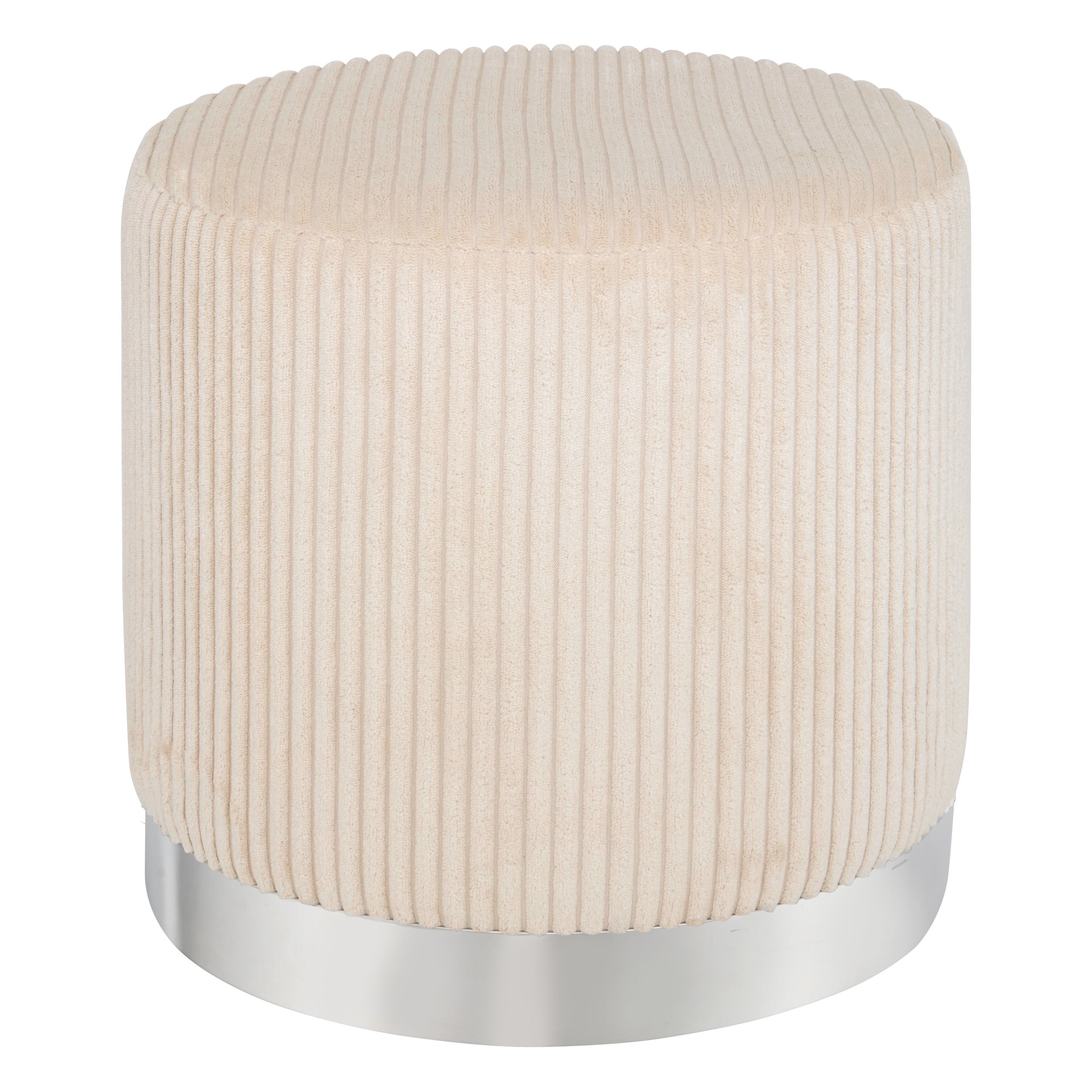 Pouf Sevi Atmosphera - Bouclé - Blanc