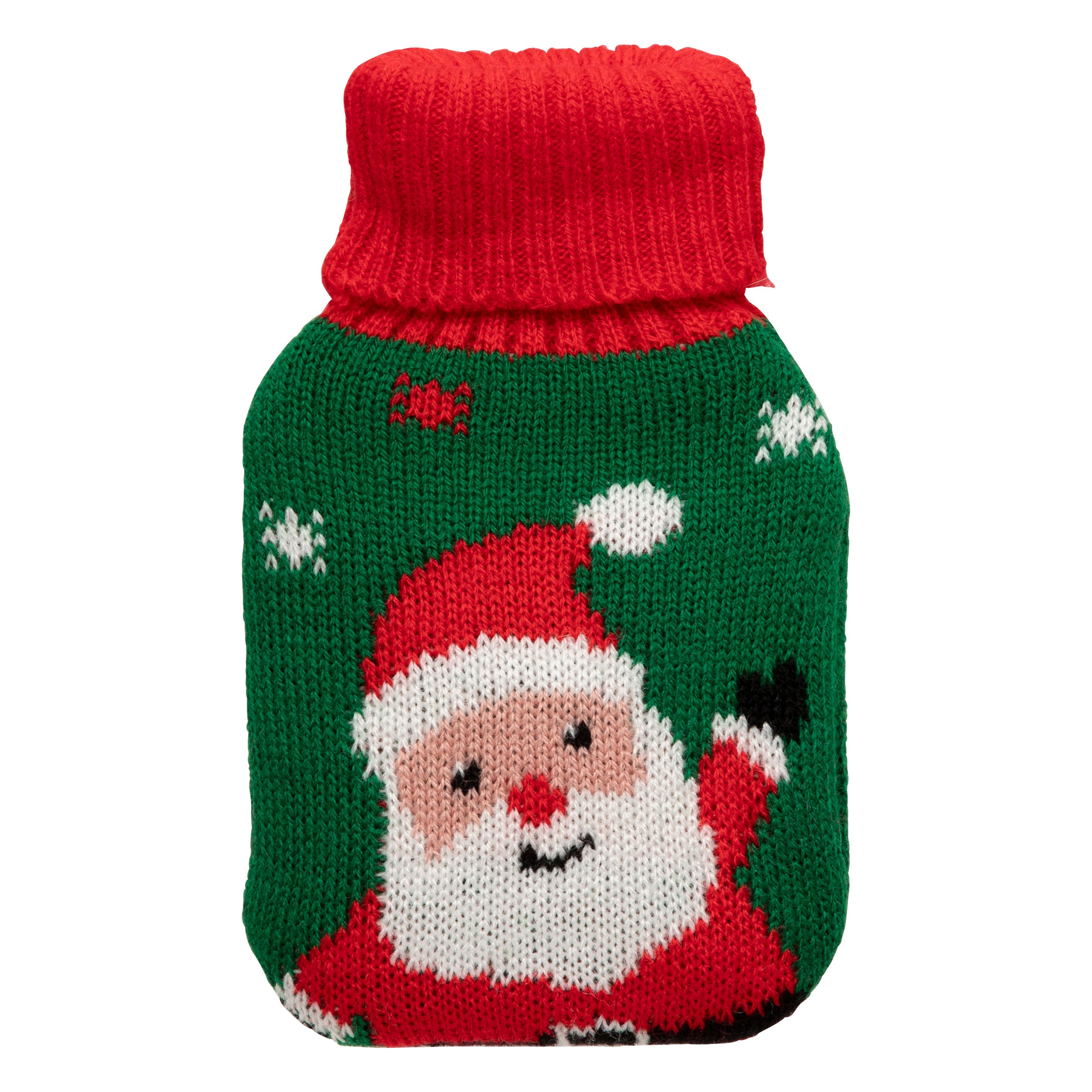 Fééric Lights and Christmas Warmwaterkruik Kerst - Kerstman - 7x12cm - Groen