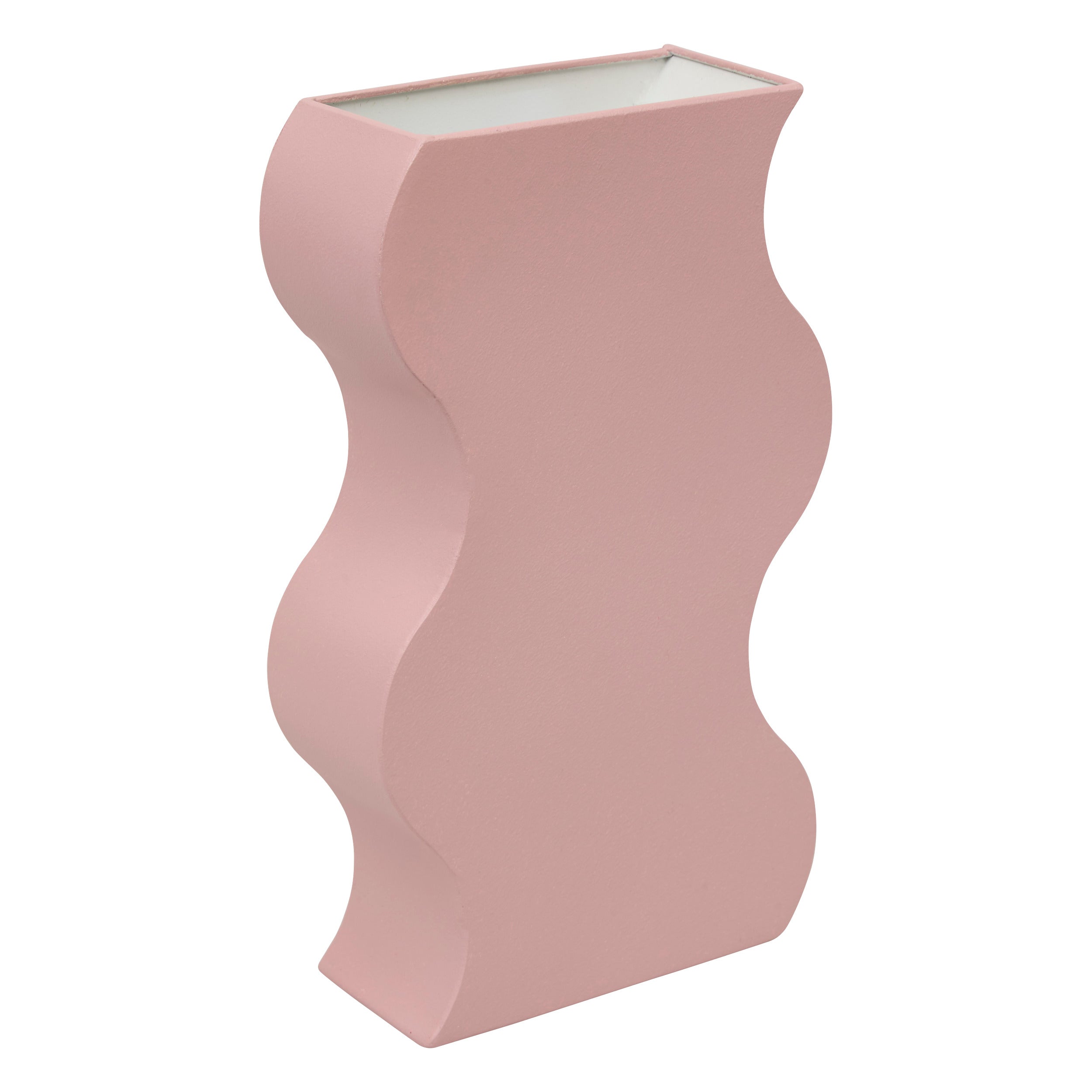 Atmosphera Chéri Gietijzeren vaas - 21x8x35cm - Roze