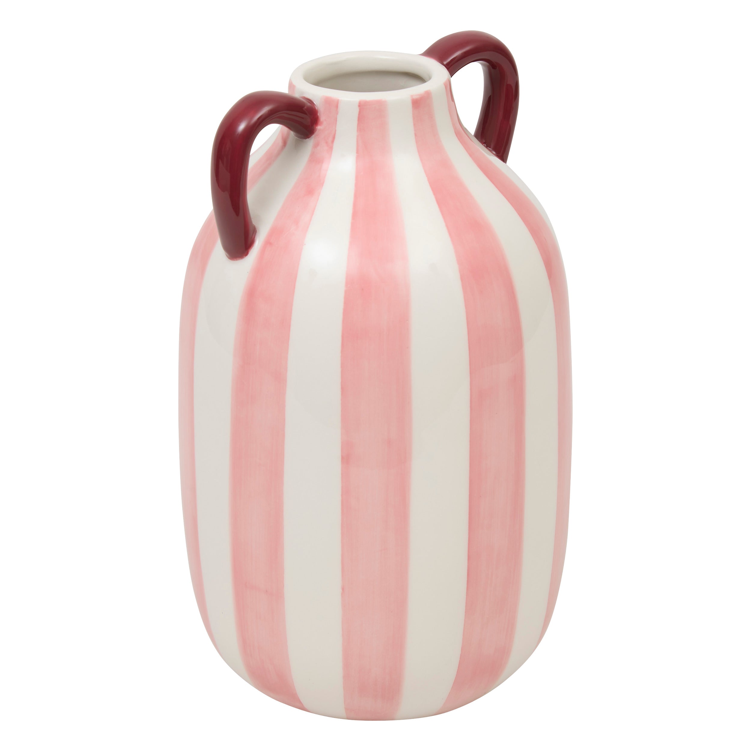 Atmosphera Chéri Keramieken Vaas - Ø12xH20cm - Roze