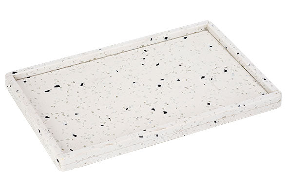 Bol de Service Terrazzo Cosy &amp; Trendy 30x20cm - Blanc avec bordure