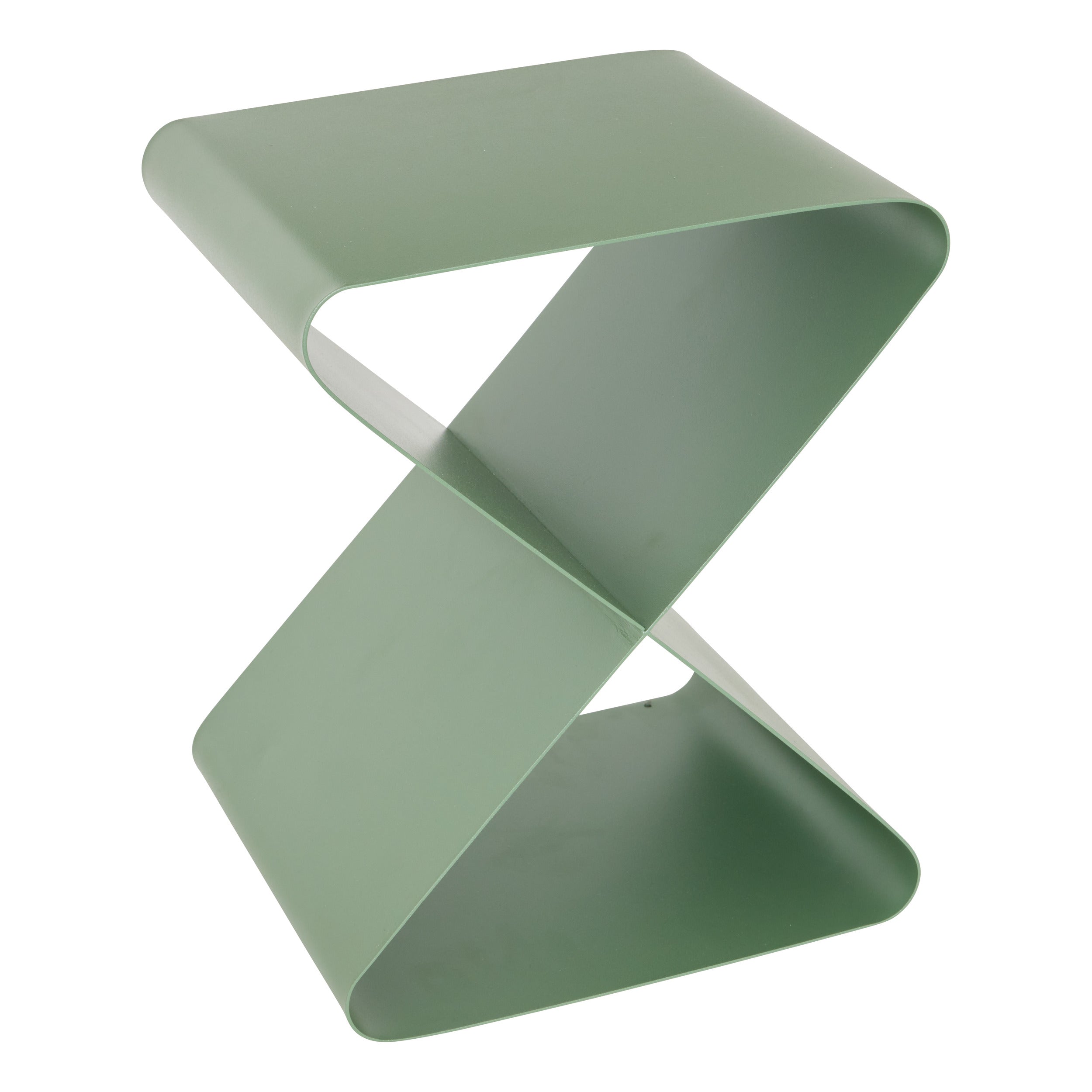 Atmosphera Elder Geometrische Bijzettafel - 36x30x46cm - Groen