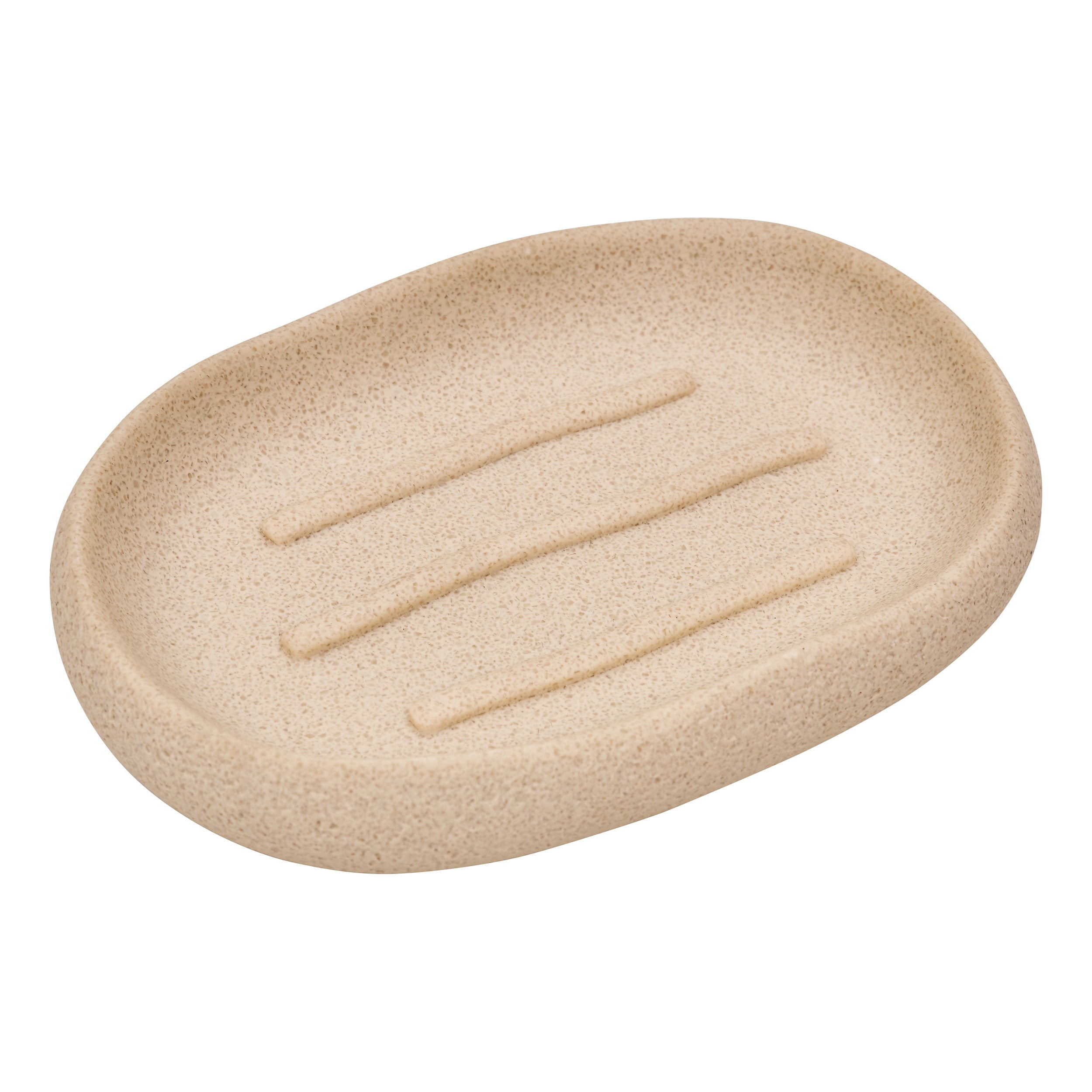 Bundel 5Five Olea Zeepbakje + Tandenborstelhouder + Wattenhouder - Beige