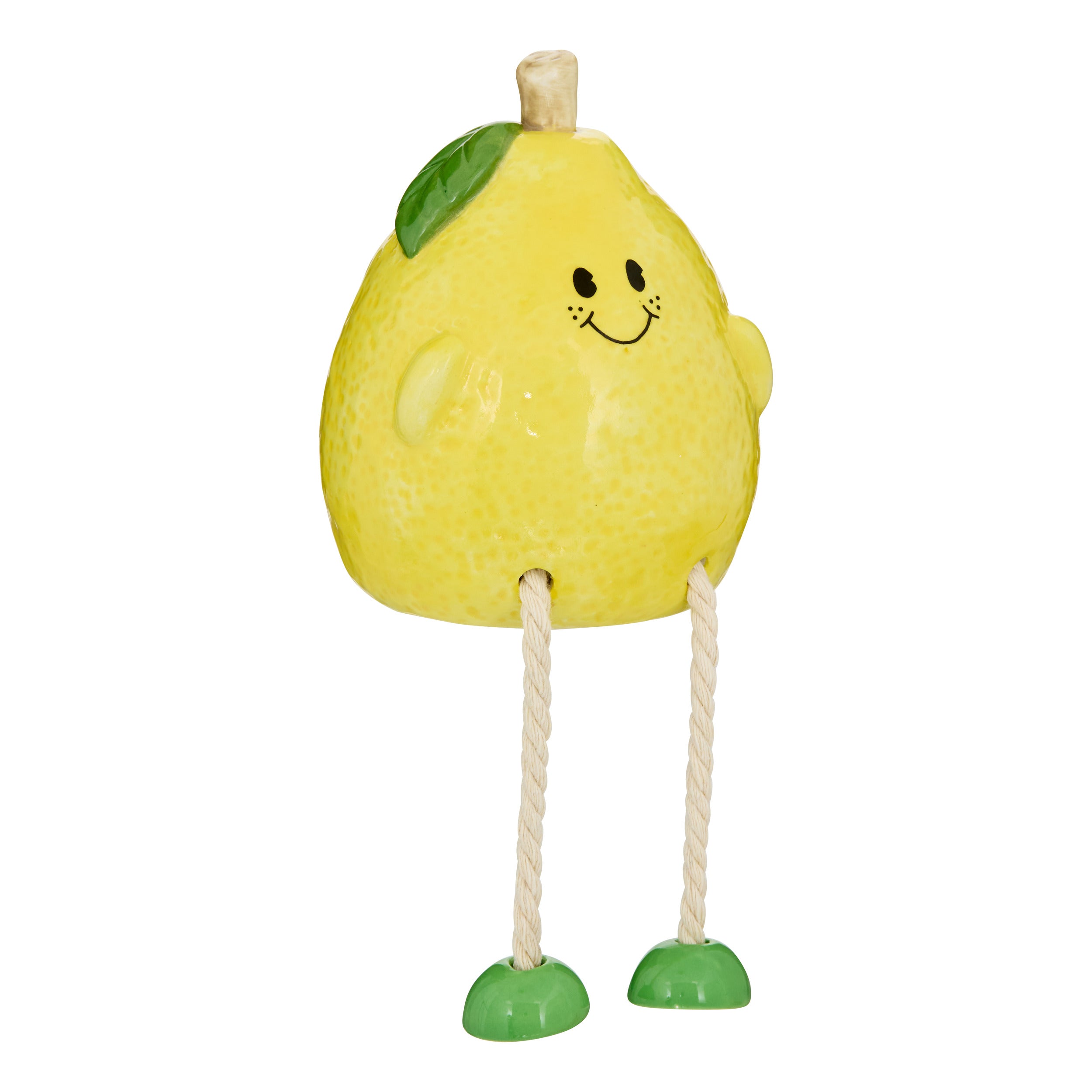 Atmosphera for Kids Spaarpot Citroen - 9x9x18cm - Geel