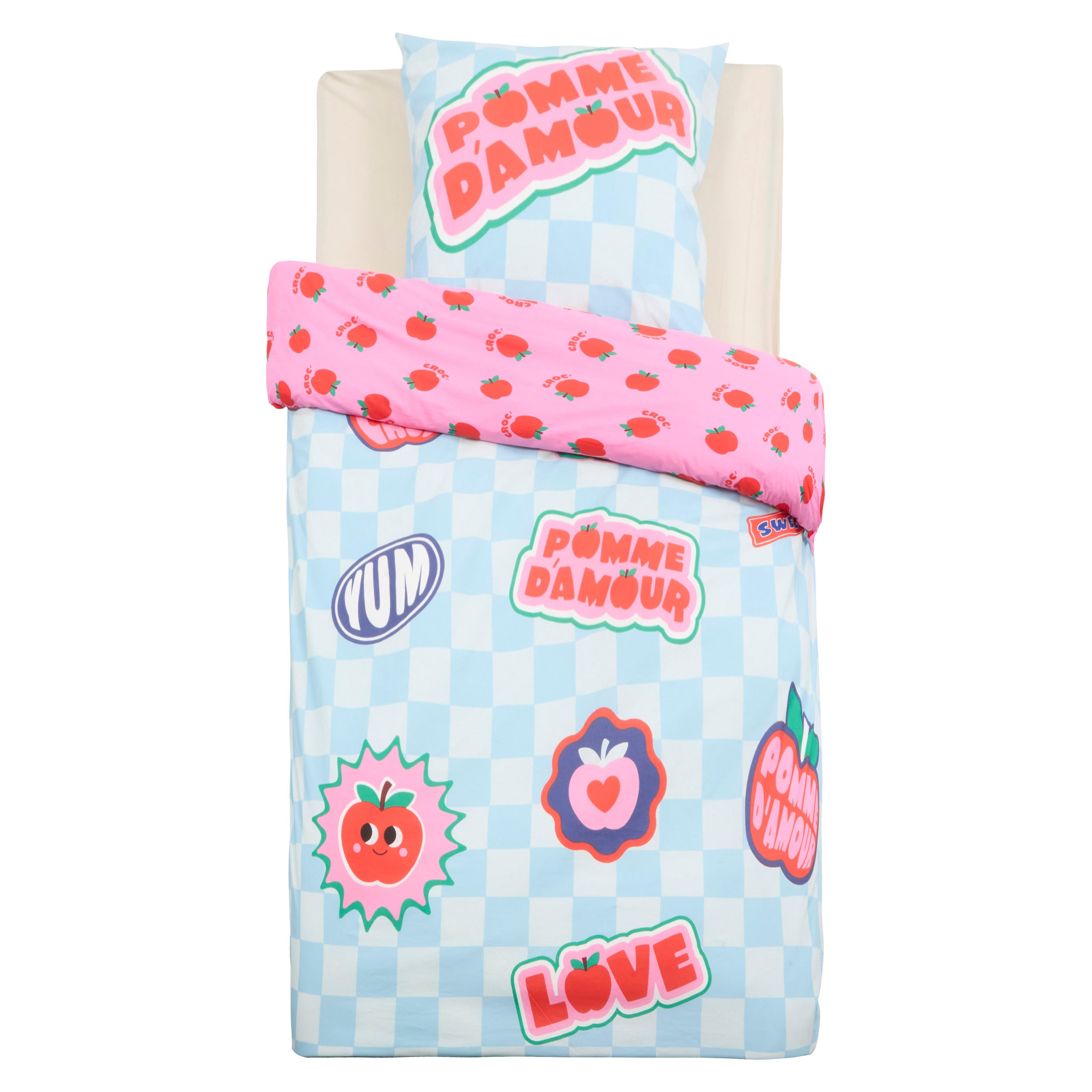 Atmosphera Kids Chachapop Dekbedovertrek set met 1 kussensloop 140x200cm/65x65cm