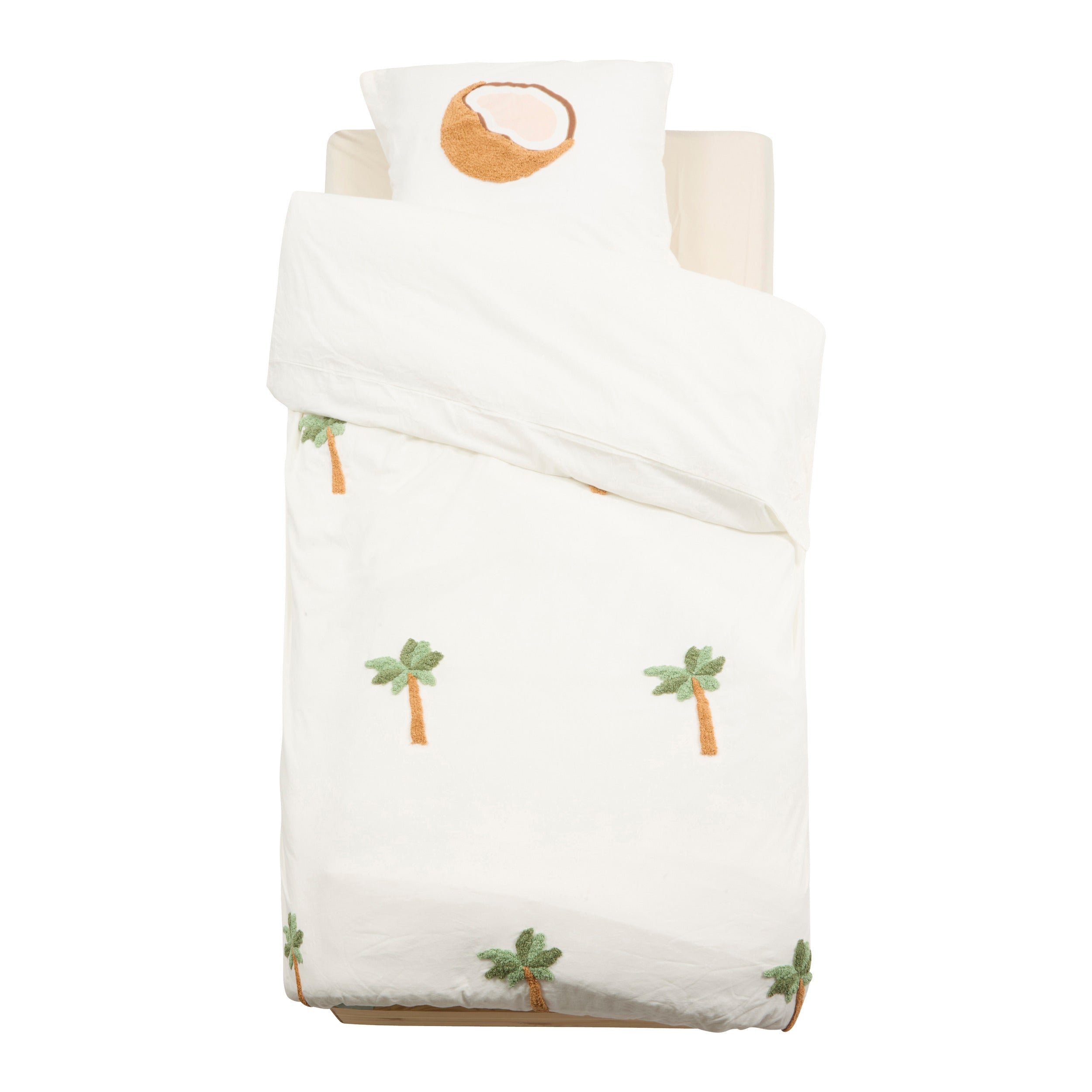 Atmosphera Kids Palmboom Dekbedovertrek set met 1 kussensloop 140x200cm/65x65cm
