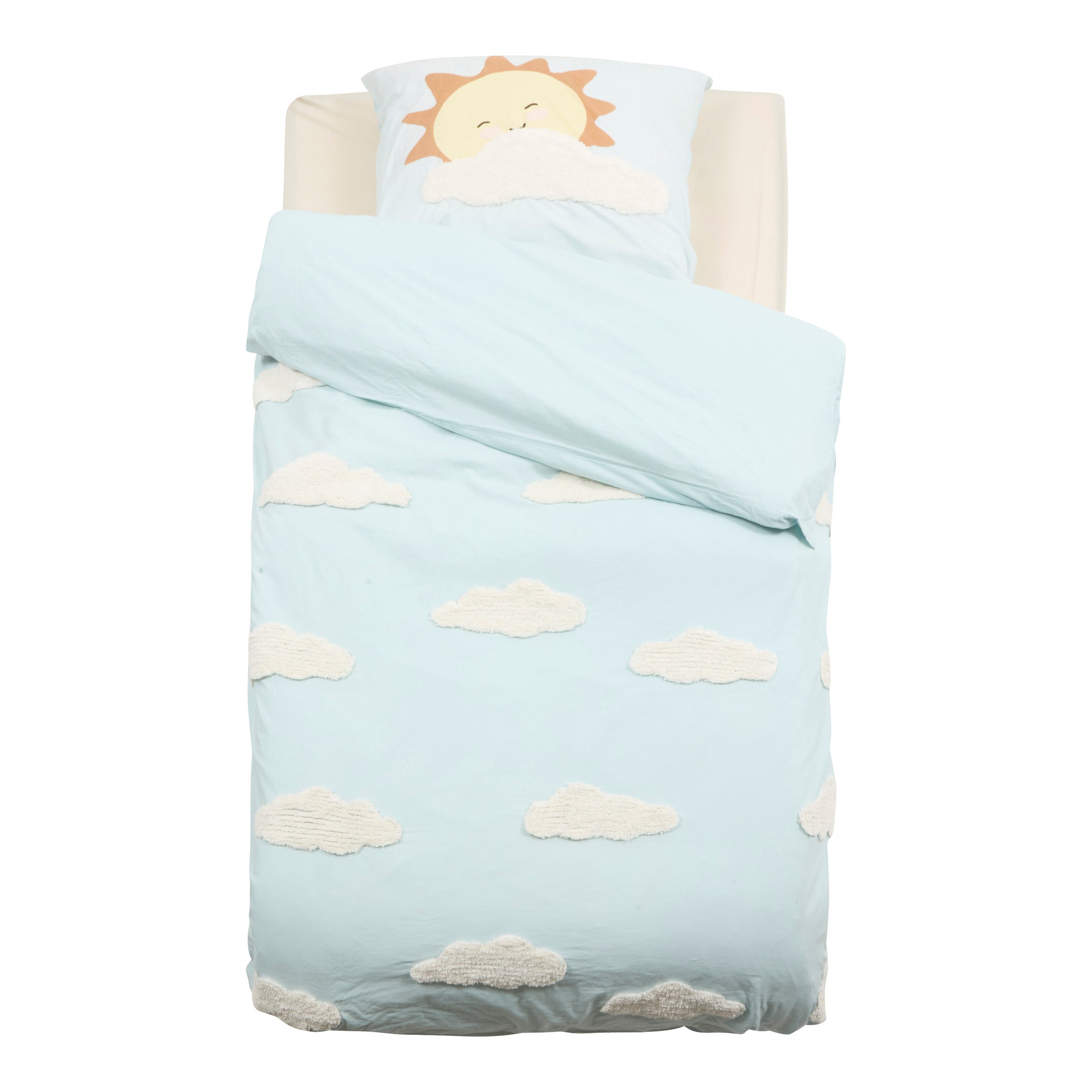 Atmosphera Kids Clouds Dekbedovertrek set met 1 kussensloop 140x200cm/65x65cm