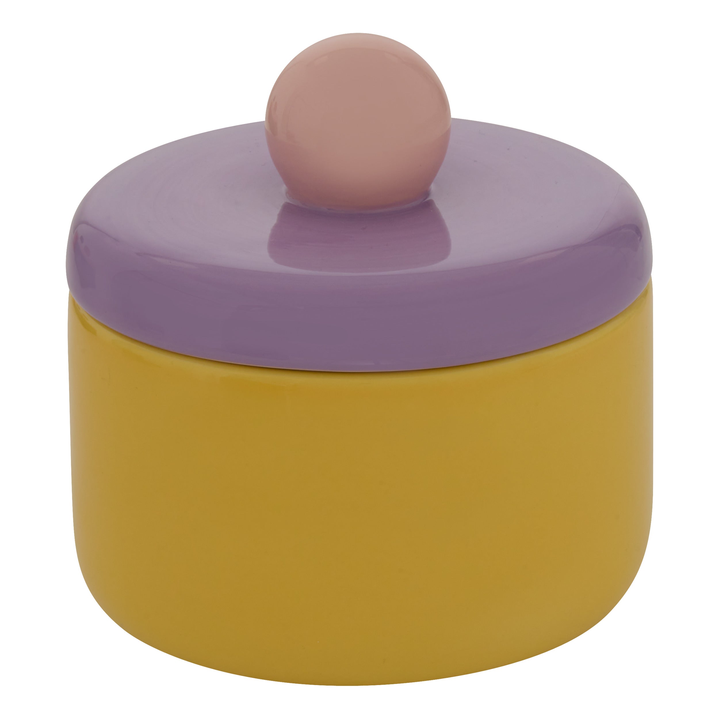 Atmosphera The Pool Side Opbergpotje - Keramiek - Geel/Lila
