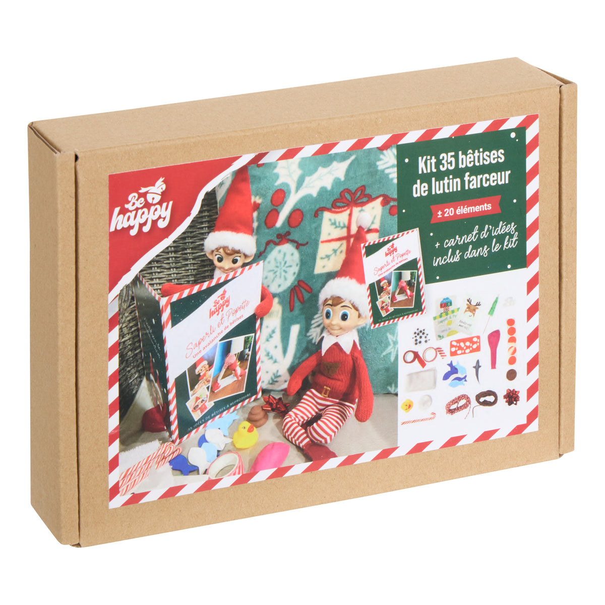 Fééric Lights and Christmas Santa Claus Boots from Hars - 24x22x55cm - Red