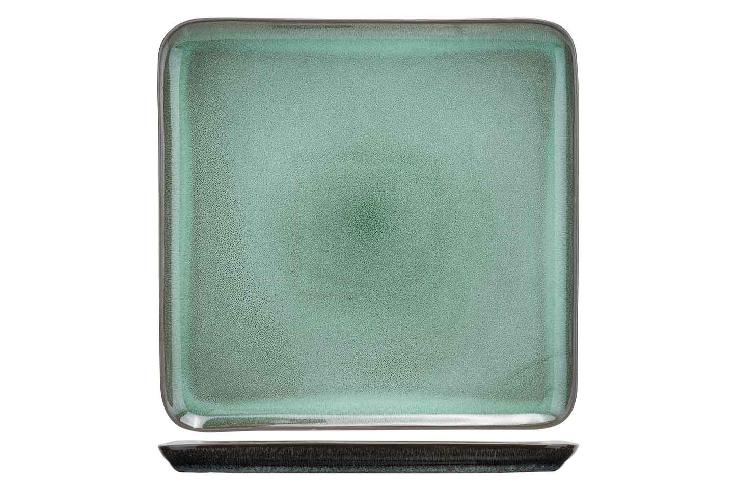 Cosy & Trendy Lerida Plat bord vierkant - 26x26cm - Groen