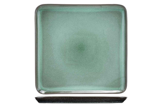 Cosy &amp; Trendy Lerida Assiette plate carrée - 26x26cm - Vert