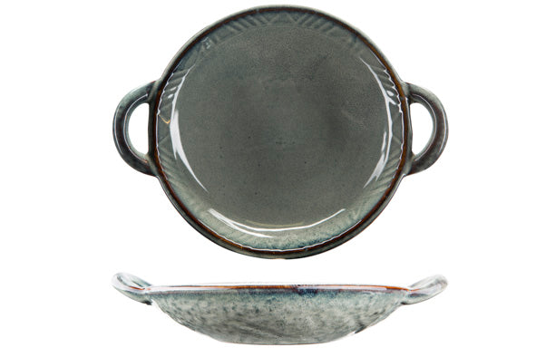 Cosy &amp; Trendy Plat Ararat avec anses - Ø24x5cm - Bleu gris