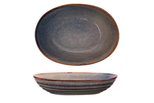 Cozy &amp; Trendy Ararat Bowl oval - 24x18x5cm - Gray blue