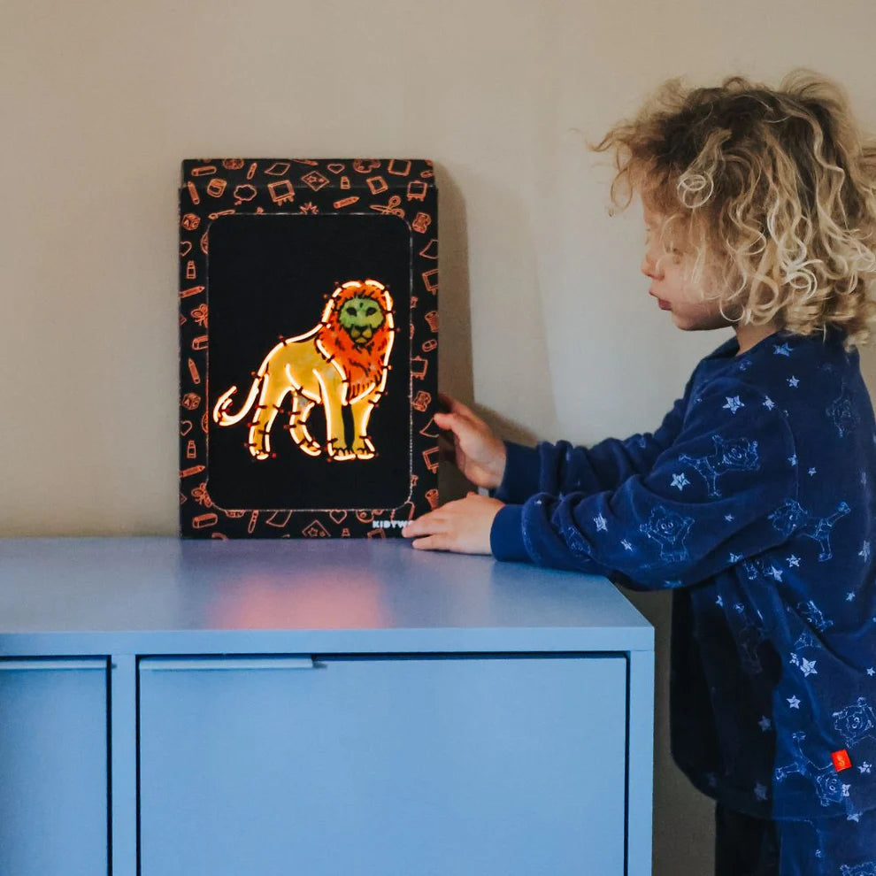 Kidywolf KidyNeon - Kit voor lichtgevende wanddecoratie - Dieren