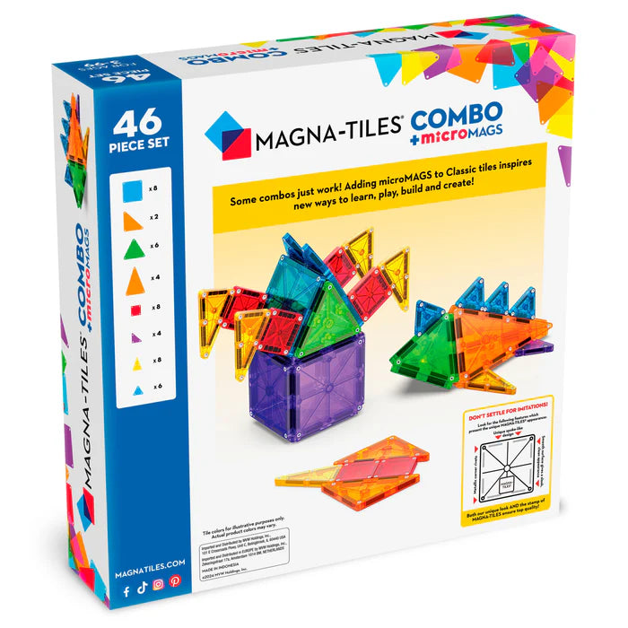 Magna-Tiles Combo 46 stuks - Geschikt vanaf 3 jaar - Multi