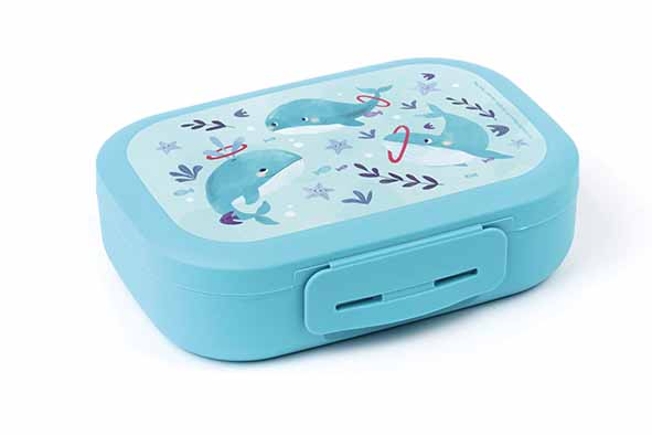 A Little Lovely Company Back to School Set - Drinking bottle XL Stainless Steel/Bentobox - Joy