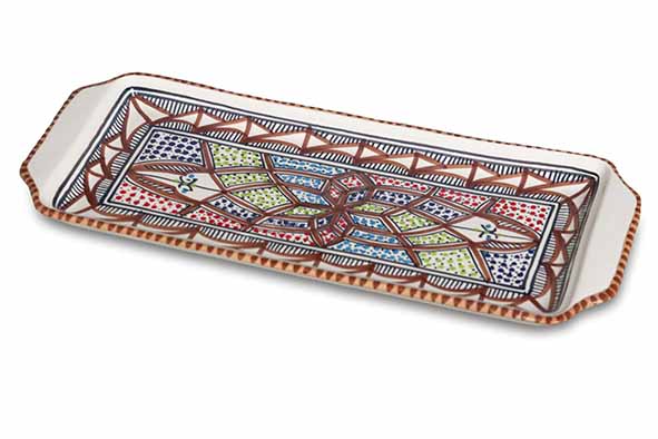 Dishes & Deco Marron Serveerschaal - 38x17x12cm