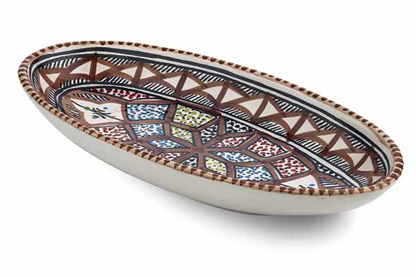 Dishes & Deco Marron Schaal - 28x15x15cm