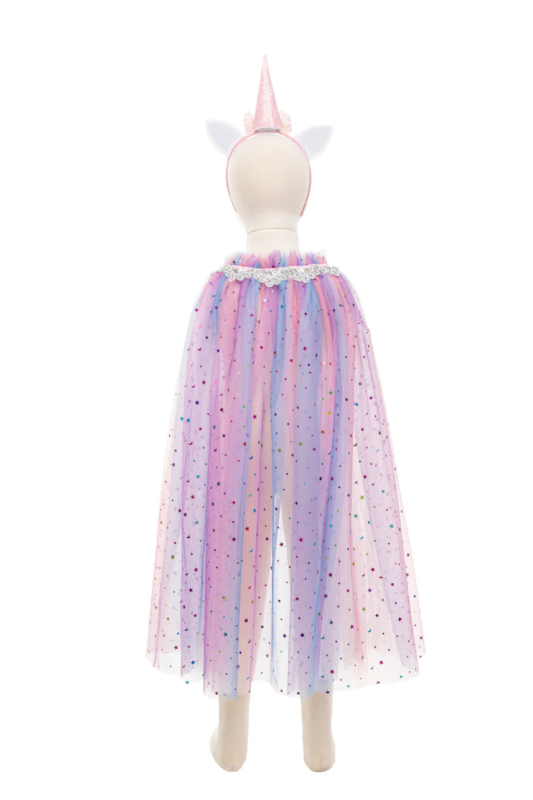 Great Pretenders Verkleedkledij Unicorn - Cape met diadeem - 4/6 jaar