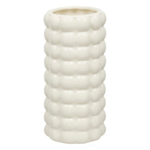 Atmosphera Sky Keramieken vaas Ø11xH23cm - Wit