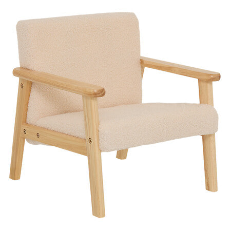 Atmosphera Basile kinderzetel in bouclé - 43x43x46cm - Ecru