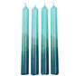 Rex Dip dye kaarsen set van 4 - Blauw - Kaars