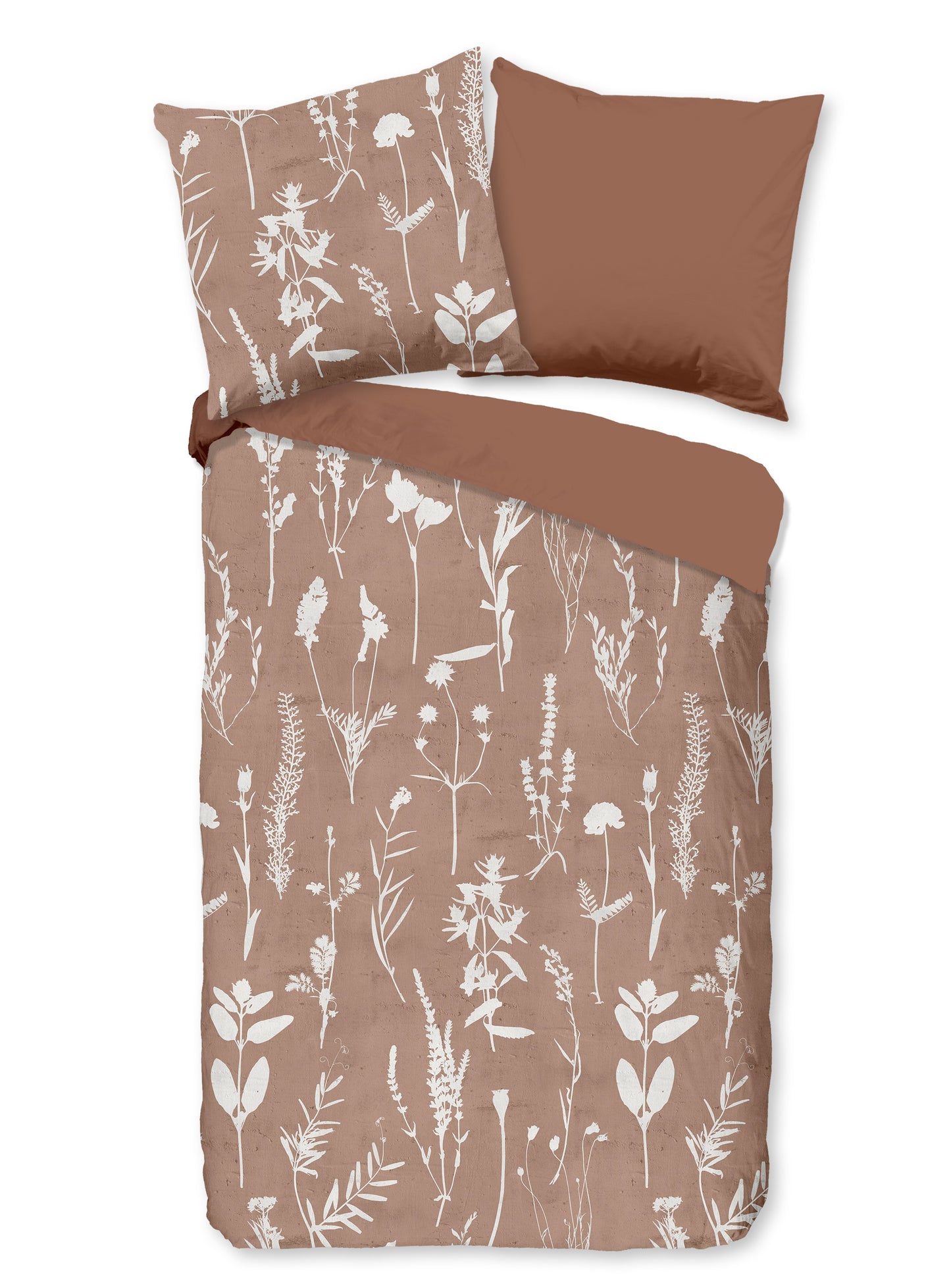 Good Morning Duvet cover Rav Flowers - Cotton - Terracotta