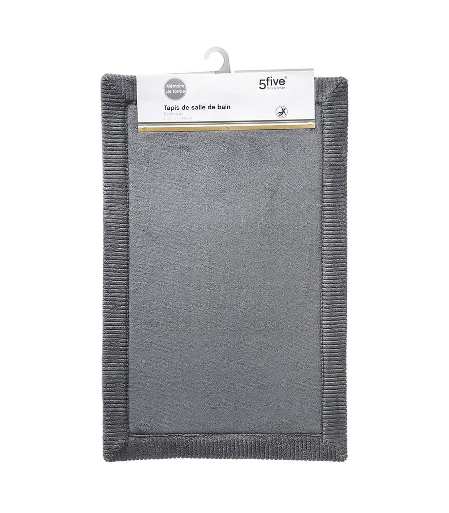 Atmosphera Carpet - 80x50cm - Bath mat - Dark gray