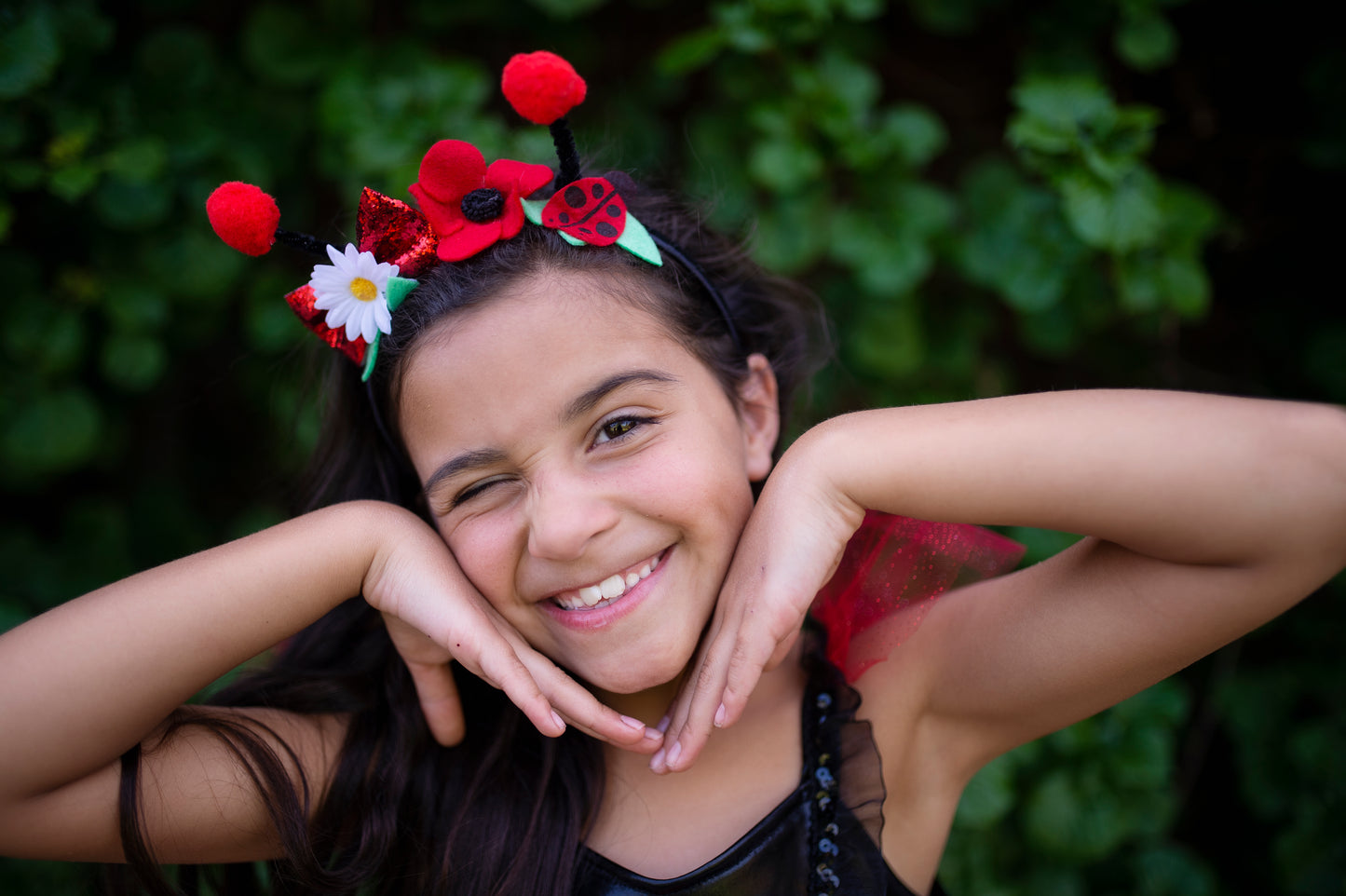 Great Pretenders Fancy Dress Ladybug dress with headband - Red