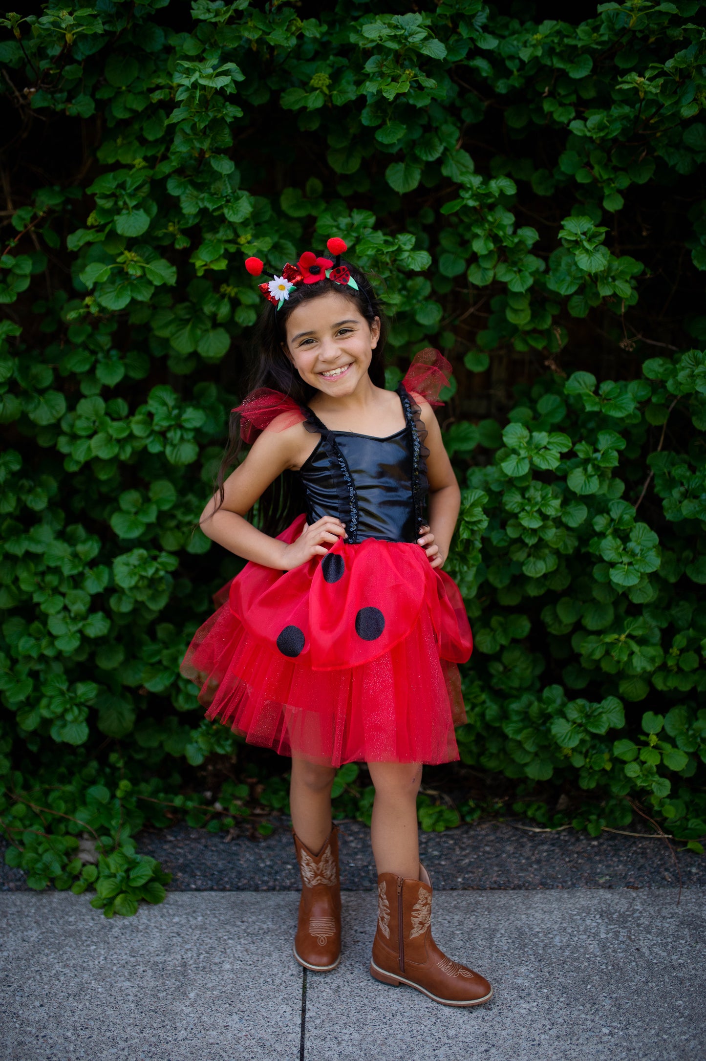 Great Pretenders Fancy Dress Ladybug dress with headband - Red