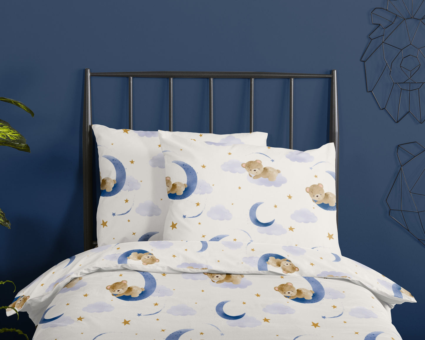 Good Morning Kids Duvet cover Sleeping - 140x220cm + 60x70cm - Cotton - Multi