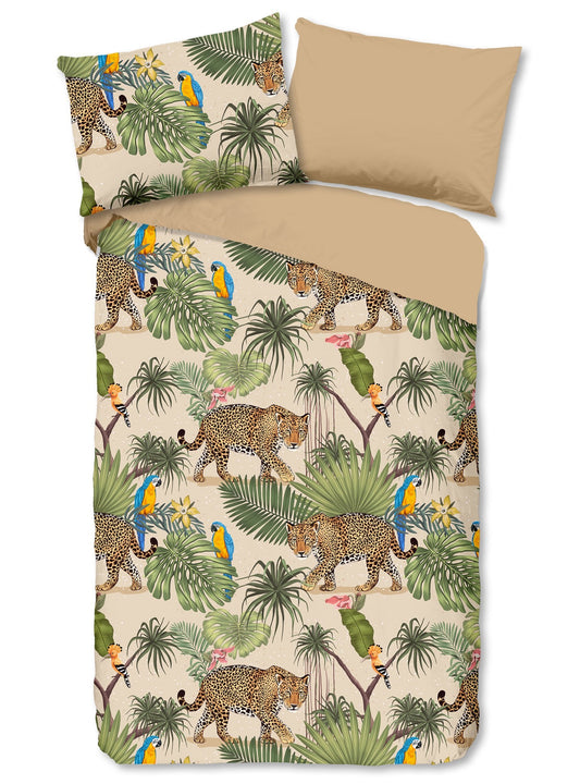 Good Morning Housse de couette Jungle tropicale - Coton - Multi