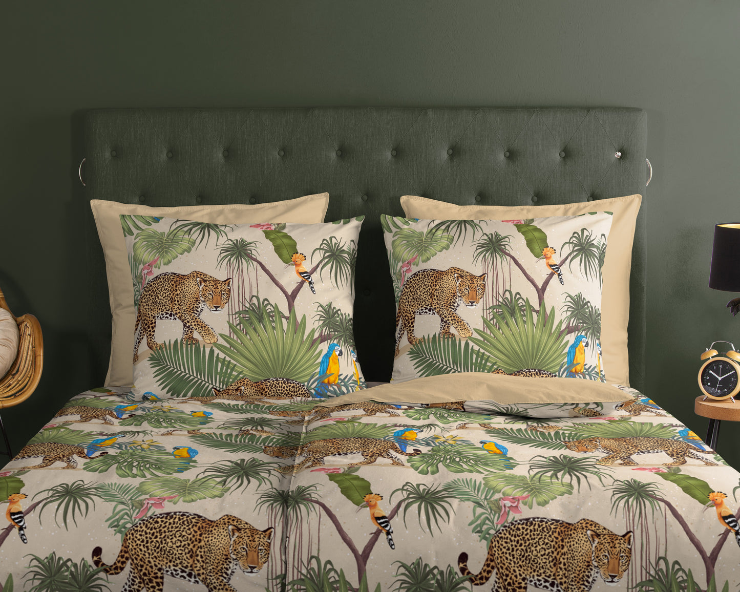 Good Morning Housse de couette Jungle tropicale - Coton - Multi