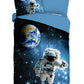 Good Morning Kids Duvet cover Astronaut - 140x220cm + 60x70cm - Cotton - Multi