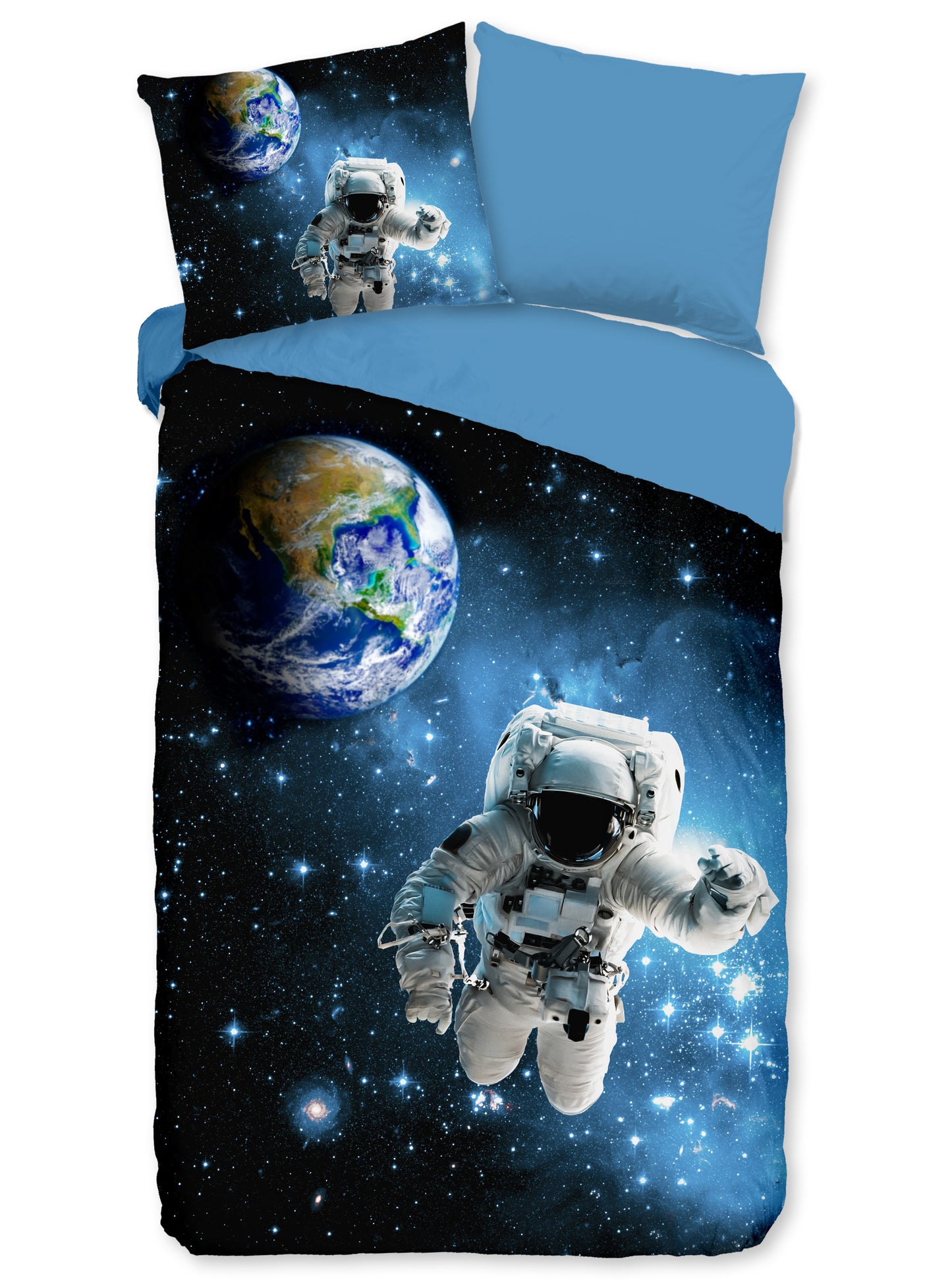 Good Morning Kids Dekbedovertrek Astronaut - 140x220cm + 60x70cm - Katoen - Multi