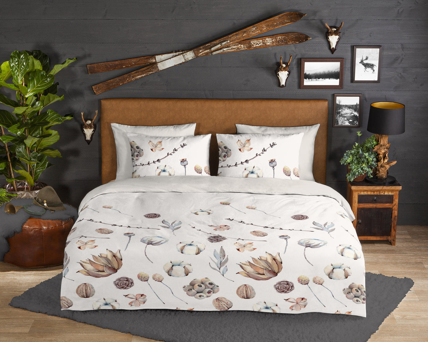 Good Morning Duvet cover Fuji - Cotton - Taupe