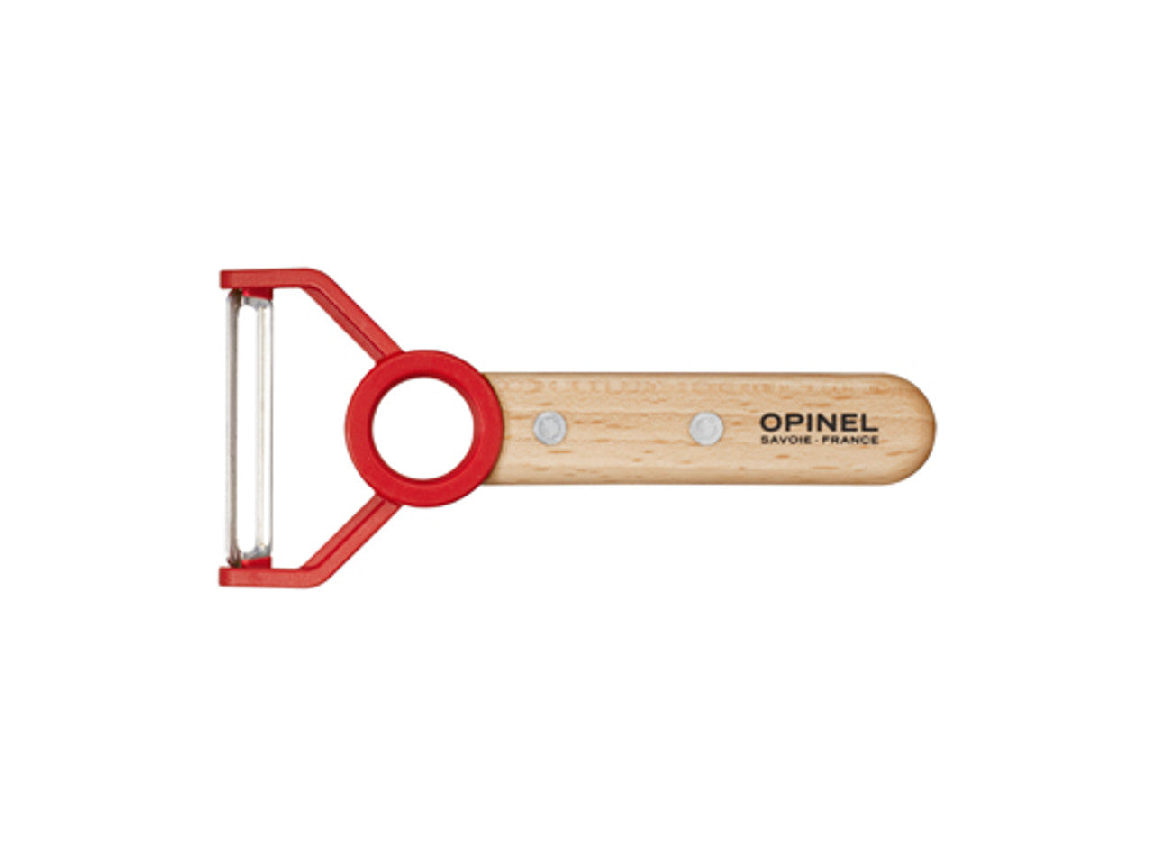 Opinel Le Petit Chef Kinderkeukenset - 3-delig - Kinderkoksmes (11cm), Vingerbeschermer, Dunschiller - Rood