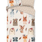 Good Morning Kids Housse de couette Forest Walk - 140x220cm + 60x70cm - Lot de 2 - Multi