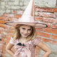 Great Pretenders Verkleedkledij Glam Witch - Heksenjurk met hoed - Roze