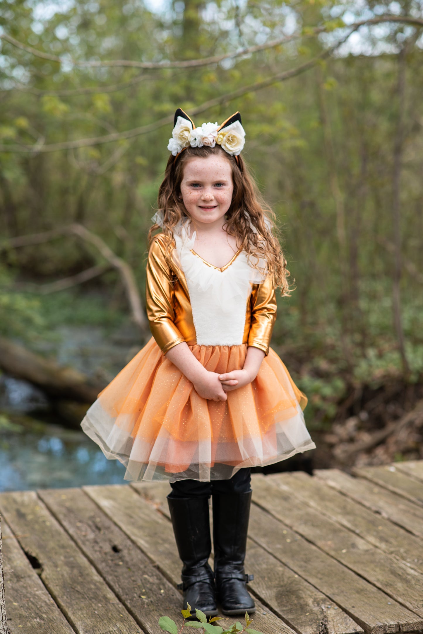 Great Pretenders Fancy Dress Woodland fox dress with headband - Orange