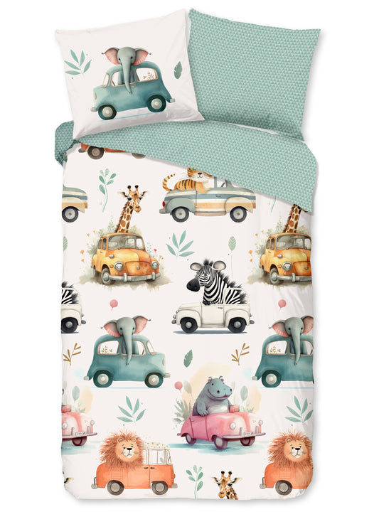 Good Morning Kids Housse de couette Gogo - 140x220cm + 60x70cm - Coton - Multi