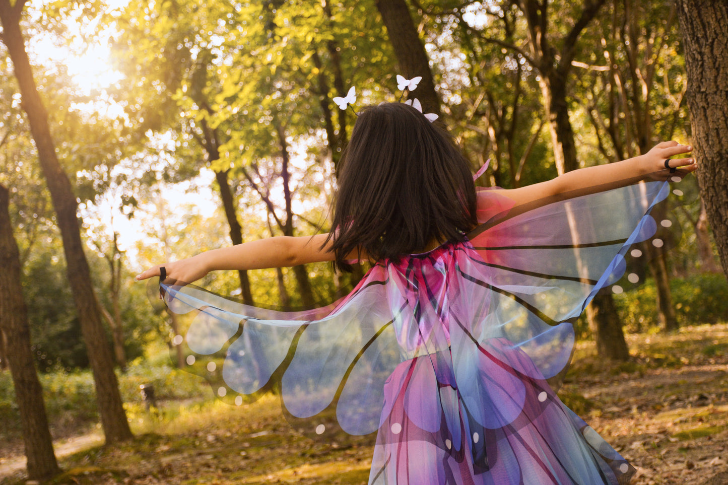 Great Pretenders Fancy Dress Twirl Butterfly dress with wings - Multi